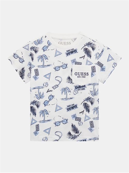 t-shirt boy white GUESS | N5GI02K8HM4/P06W